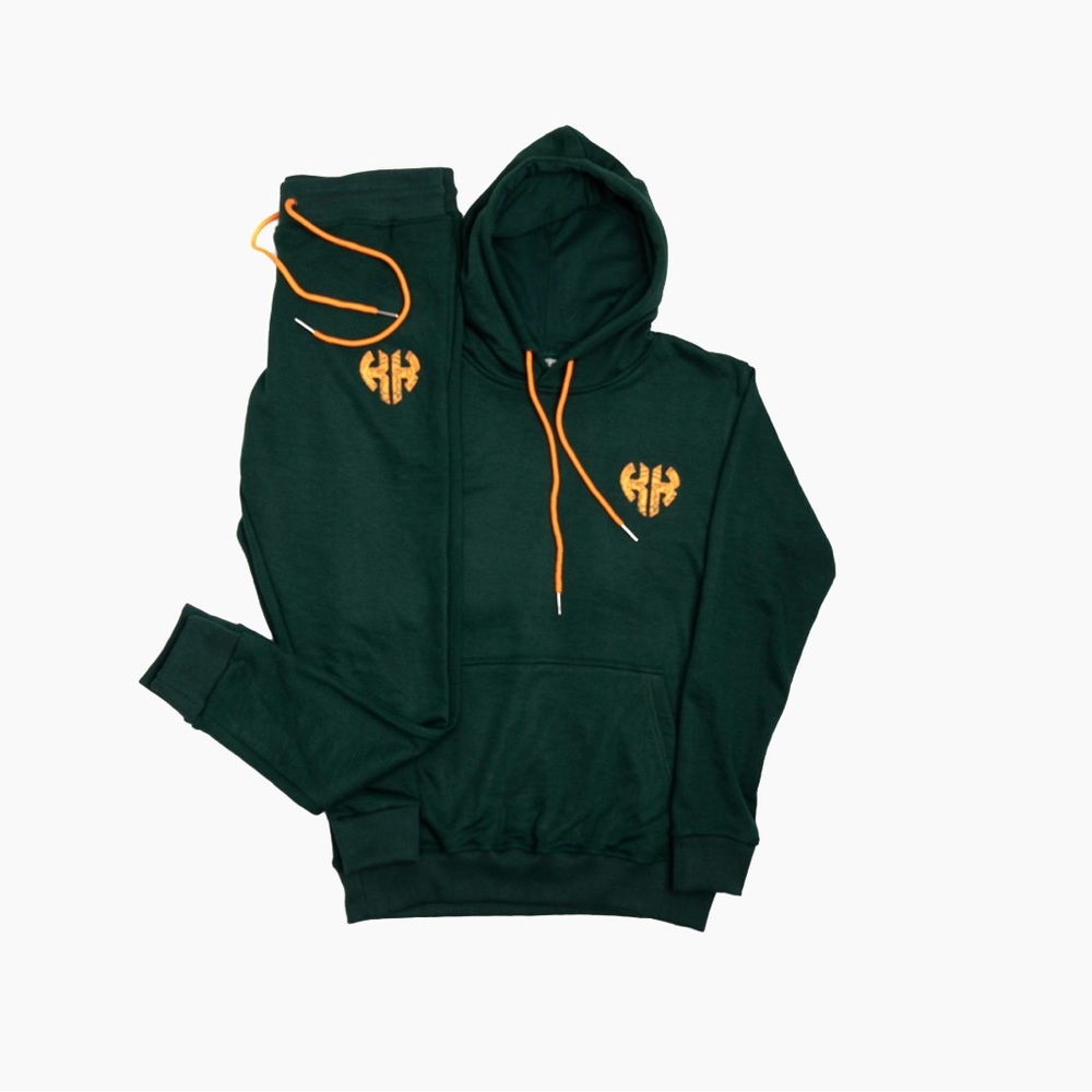 Khanfident Track Suit - Forest Green